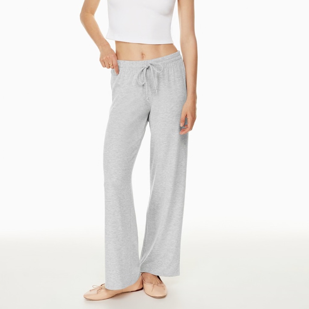 Wilfred Free Lounge Women Large Stretchy Waist TieLight Grey Lo-rise Sweatpant‎